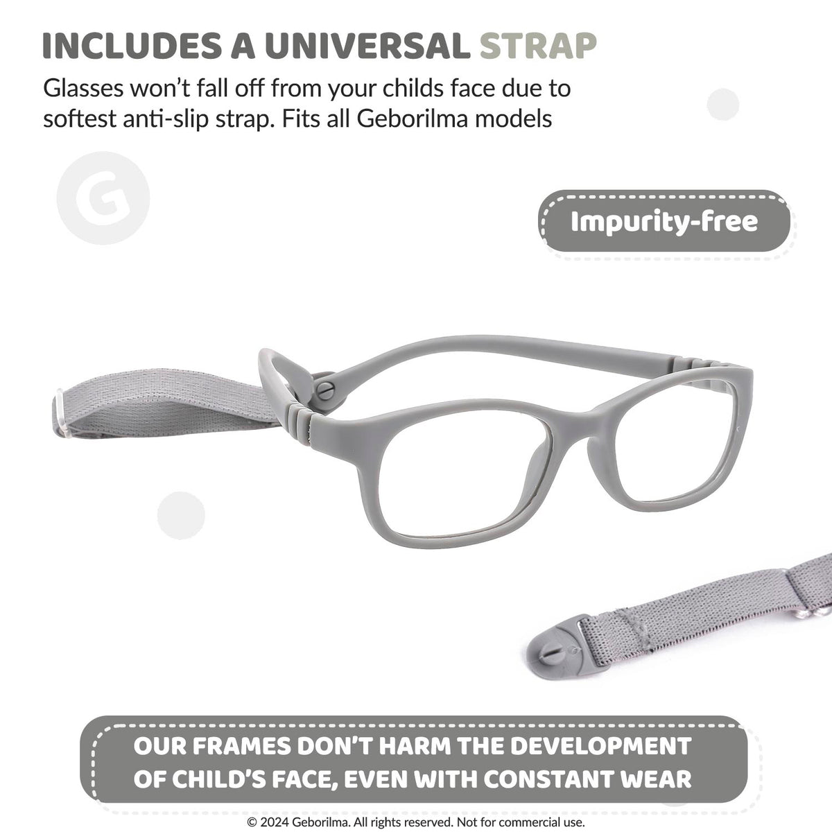 Kids Glasses Optical Frames 44-15-120 1203 Gray